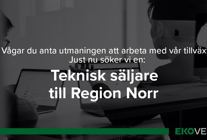 2023/01 - Teknisk Säljare Region Norr